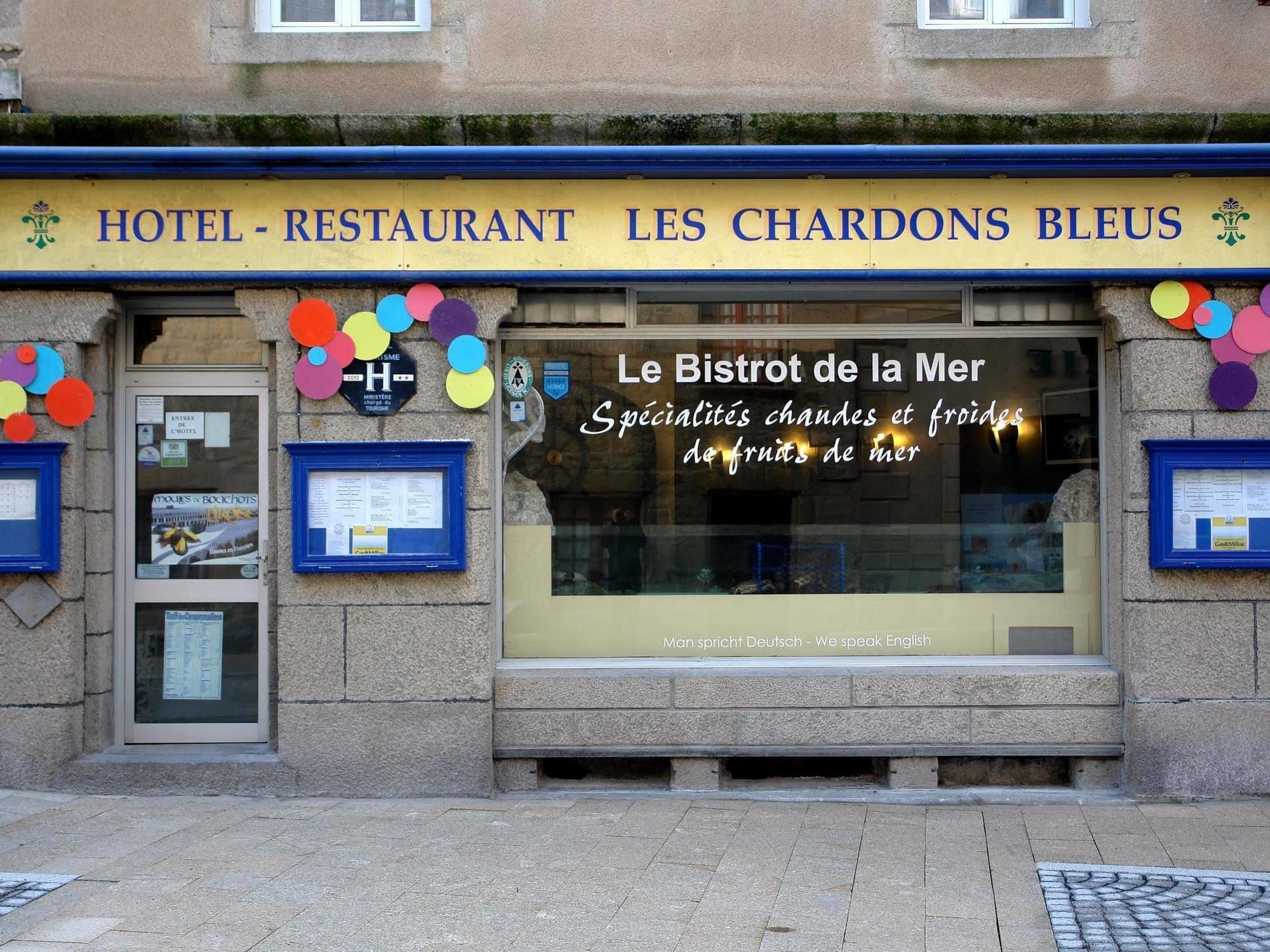 Logis Hotel Les Chardons Bleus Restaurant Le Bistrot De La Mer Roscoff Exterior foto